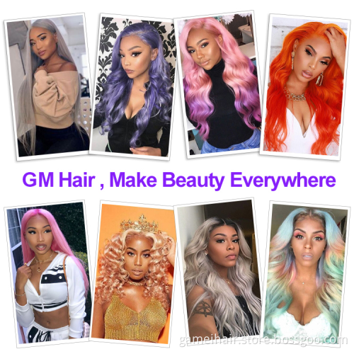 150density 13X4 26" Color 99j Red Burgundy Virgin Wig Black Burgundy Transparent Lace Front Wig Brown Blond Ombre Human Hair Wig